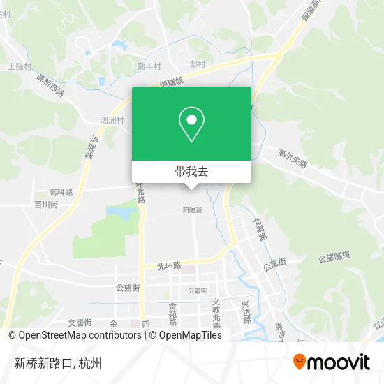 新桥新路口地图