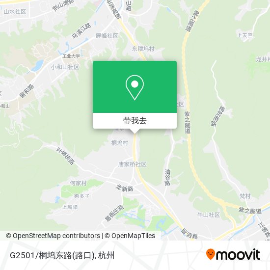 G2501/桐坞东路(路口)地图