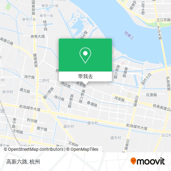高新六路地图