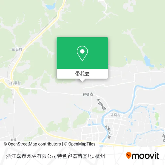 浙江嘉泰园林有限公司特色容器苗基地地图