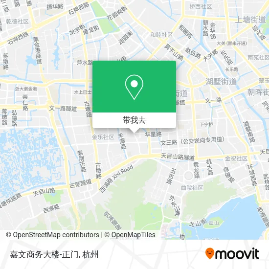 嘉文商务大楼-正门地图