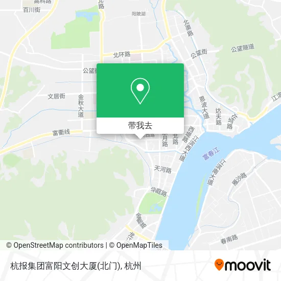 杭报集团富阳文创大厦(北门)地图