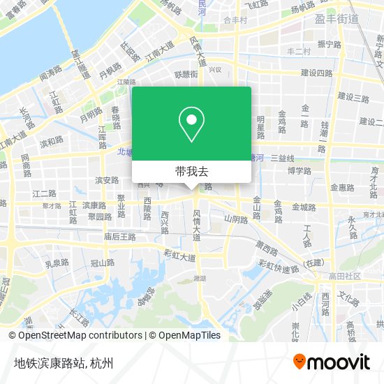 地铁滨康路站地图