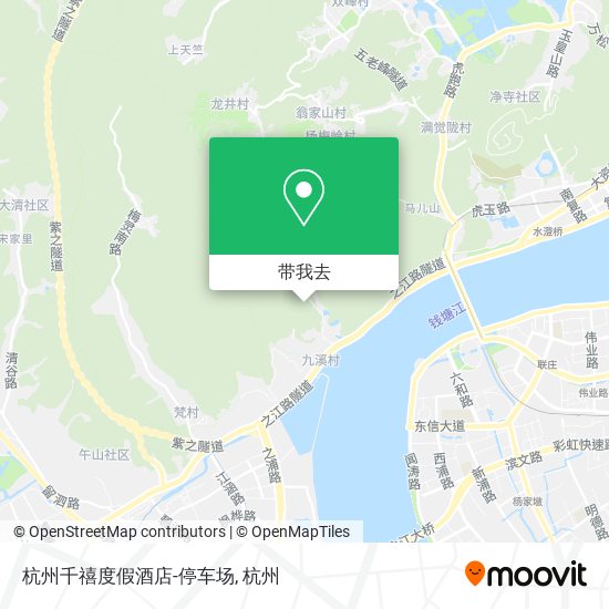杭州千禧度假酒店-停车场地图