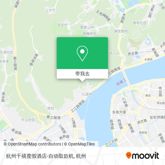 杭州千禧度假酒店-自动取款机地图