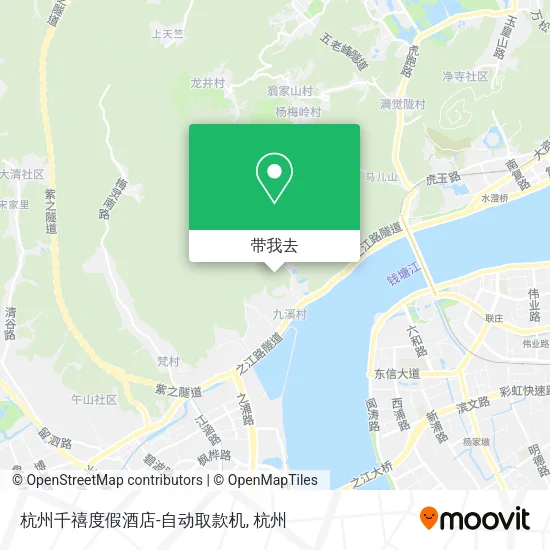 杭州千禧度假酒店-自动取款机地图