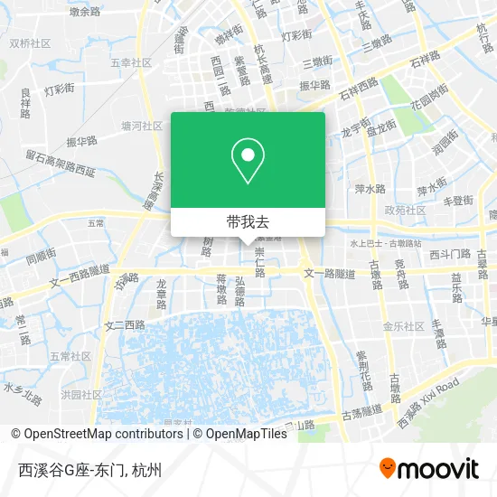 西溪谷G座-东门地图