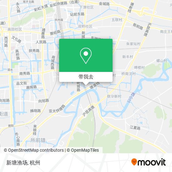 新塘渔场地图