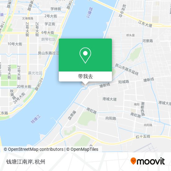 钱塘江南岸地图