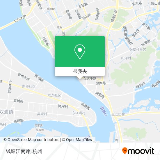 钱塘江南岸地图
