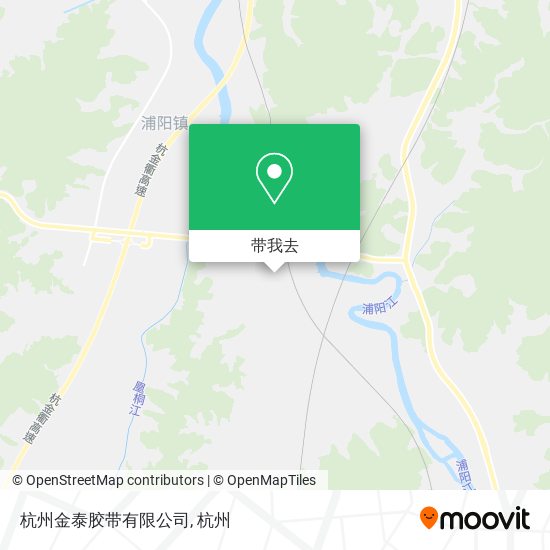 杭州金泰胶带有限公司地图
