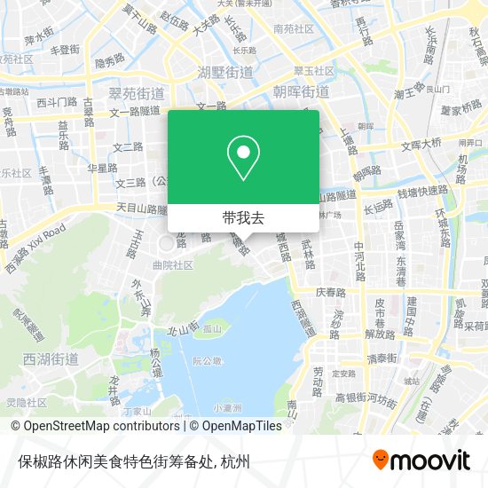 保椒路休闲美食特色街筹备处地图