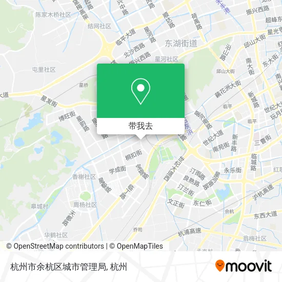 杭州市余杭区城市管理局地图
