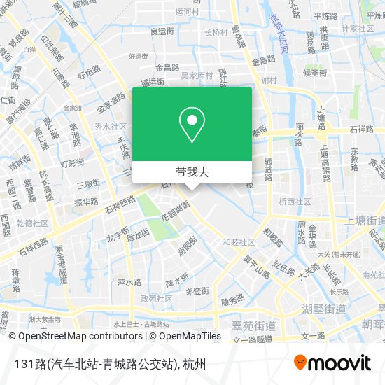131路(汽车北站-青城路公交站)地图