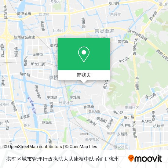 拱墅区城市管理行政执法大队康桥中队-南门地图