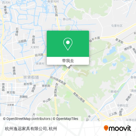 杭州逸远家具有限公司地图