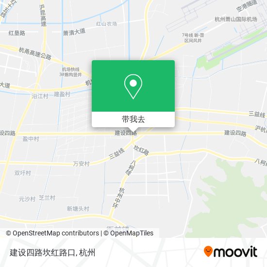 建设四路坎红路口地图