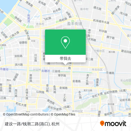 建设一路/钱潮二路(路口)地图