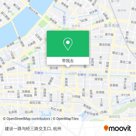 建设一路与经三路交叉口地图