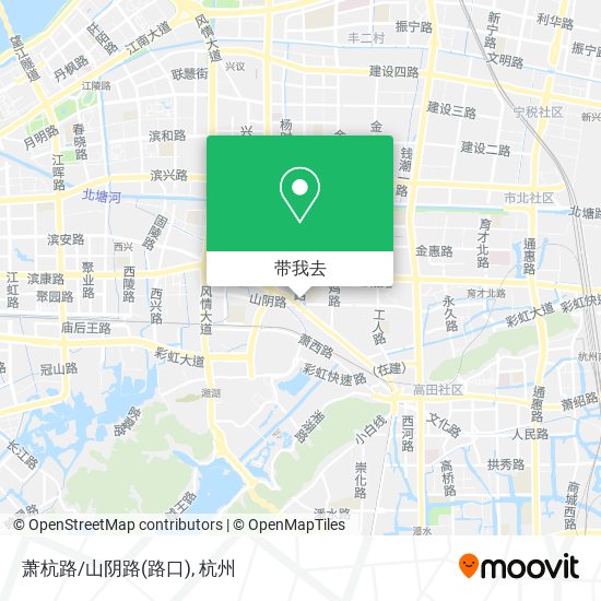 萧杭路/山阴路(路口)地图