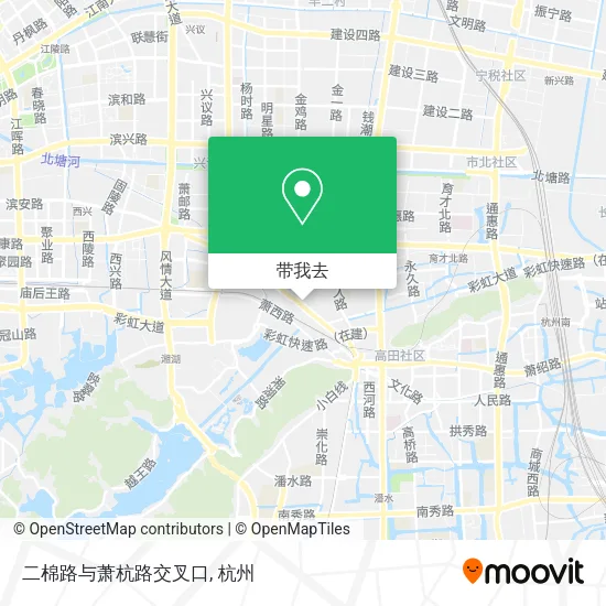 二棉路与萧杭路交叉口地图