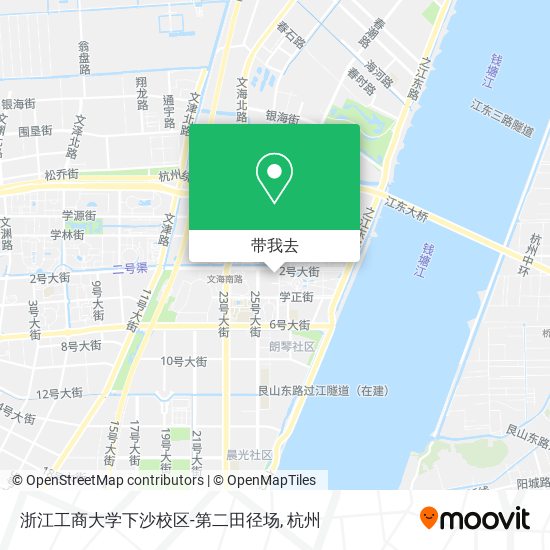浙江工商大学下沙校区-第二田径场地图