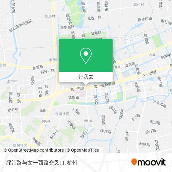 绿汀路与文一西路交叉口地图