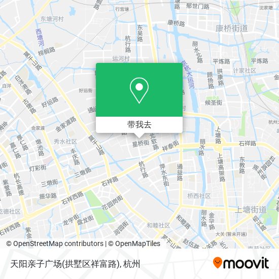 天阳亲子广场(拱墅区祥富路)地图