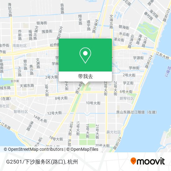 G2501/下沙服务区(路口)地图