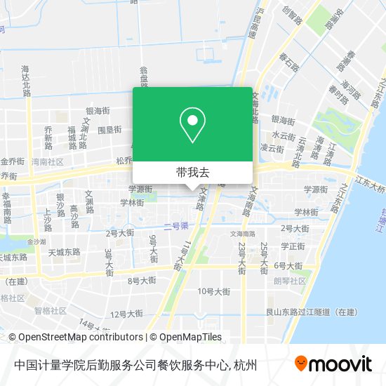 中国计量学院后勤服务公司餐饮服务中心地图
