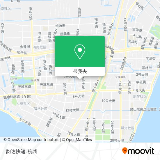 韵达快递地图