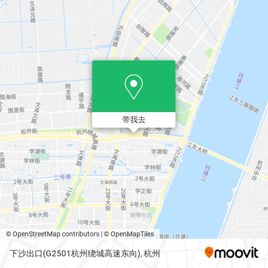 下沙出口(G2501杭州绕城高速东向)地图
