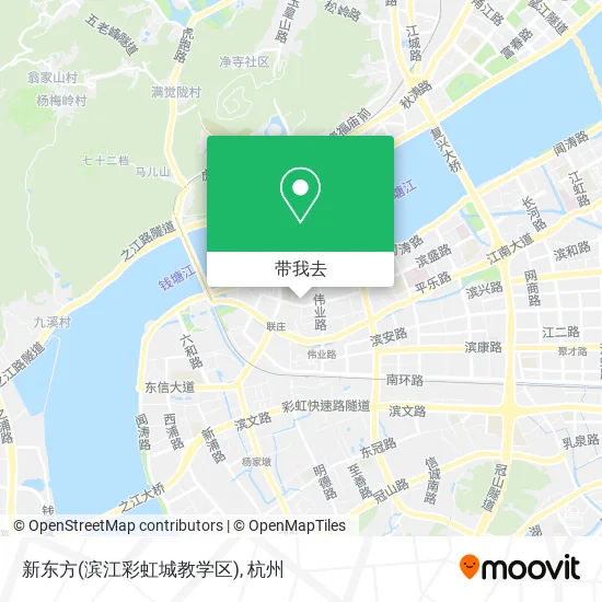 新东方(滨江彩虹城教学区)地图