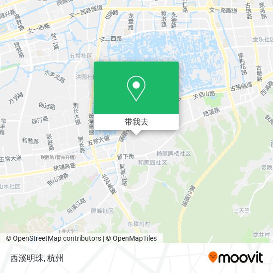 西溪明珠地图