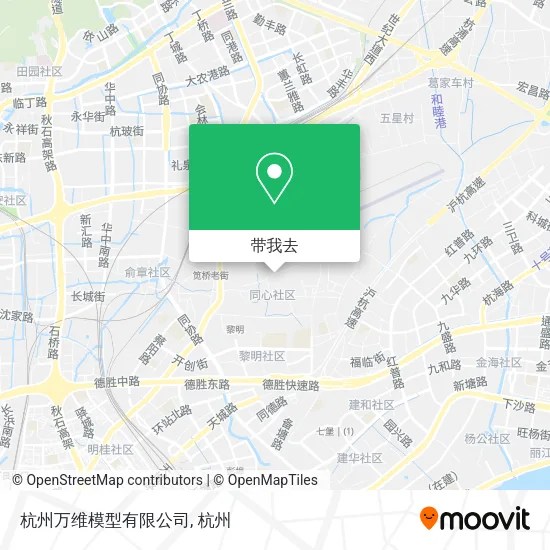 杭州万维模型有限公司地图