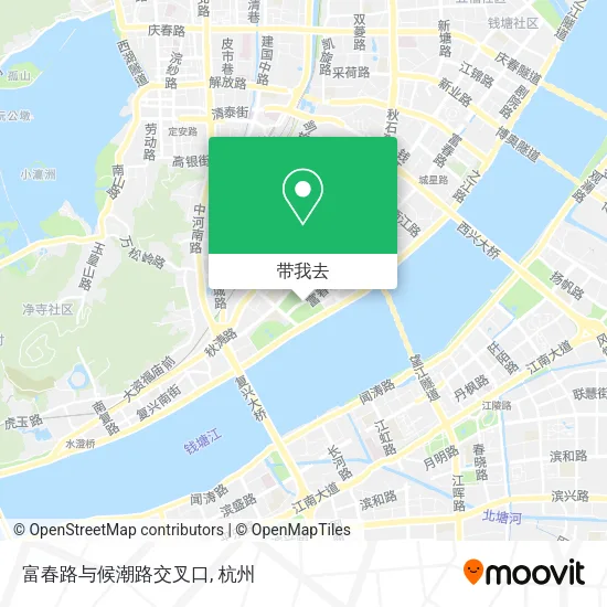 富春路与候潮路交叉口地图