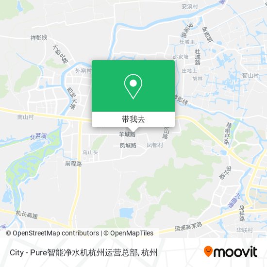 City - Pure智能净水机杭州运营总部地图