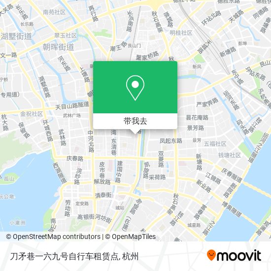 刀矛巷一六九号自行车租赁点地图