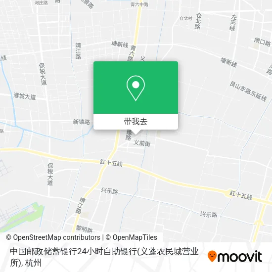 中国邮政储蓄银行24小时自助银行(义蓬农民城营业所)地图