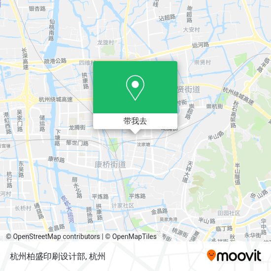 杭州柏盛印刷设计部地图