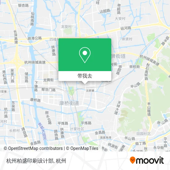 杭州柏盛印刷设计部地图