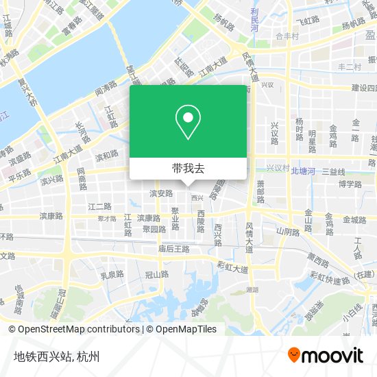 地铁西兴站地图