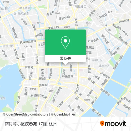 南肖埠小区庆春苑-17幢地图