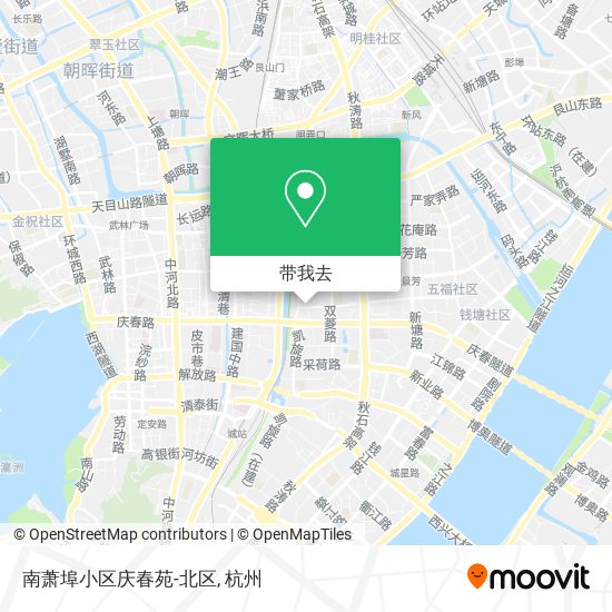 南萧埠小区庆春苑-北区地图