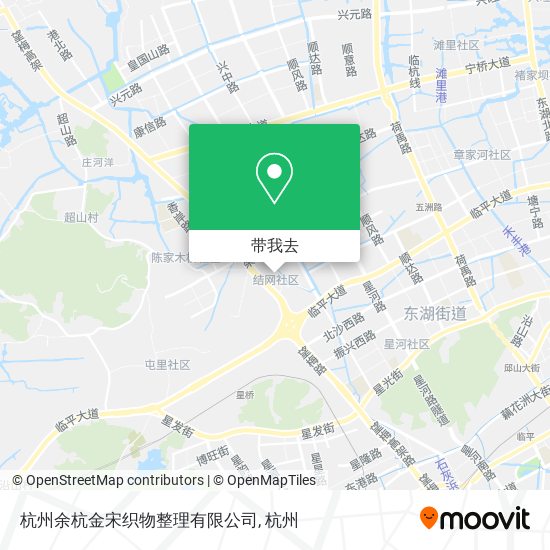 杭州余杭金宋织物整理有限公司地图