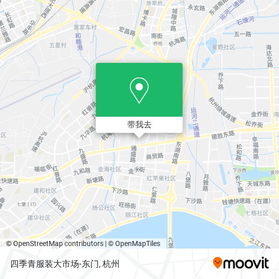 四季青服装大市场-东门地图