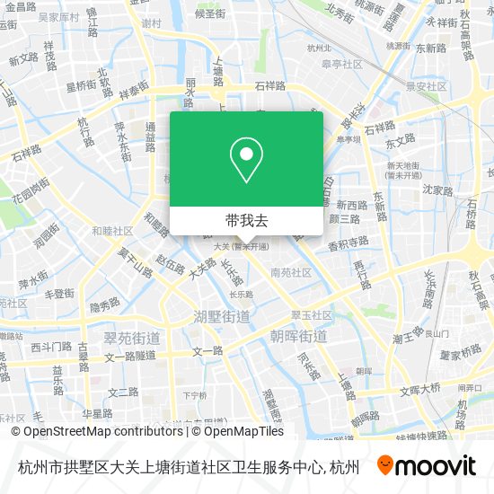 杭州市拱墅区大关上塘街道社区卫生服务中心地图