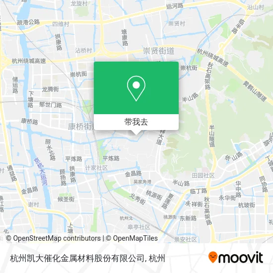 杭州凯大催化金属材料股份有限公司地图