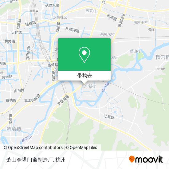 萧山金塔门窗制造厂地图
