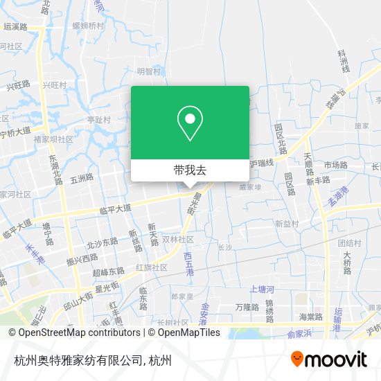 杭州奥特雅家纺有限公司地图